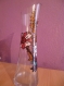 Vase bouquet de fleur en peinture sur verre 