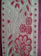 Galon brodé fleurs/rose écru made in india/ inde/ largeur 4 cm 