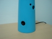 Pied de lampe plastique bleu 