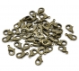 10 fermoirs mousqueton bronze pr chaîne/bracelet 12x7mm 