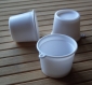 1 miniature pot de glace blanc 3x2.4 cm 