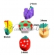 5 mixtes minis gommes de collection à effacer fruit fraise multicolore eraser 