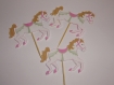 10 décorations pour petits gâteaux- toppers cheval carrousel manège 
