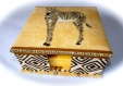 Boîte à serviettes en cartonnage thème afrique 