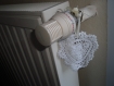 Accroche coeur décoration pour radiateur ou poignée de porte 