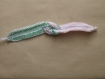 Bracelet aux deux couleurs en coton fait au crochet 