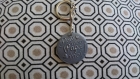 Porte clefs gris et argent "pour mon papa à moi ." relief en pâte polymère 