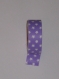 Rouleau masking tape adhésif décoratif violet étoiles 