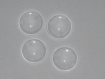 4 cabochons en verre 20 mm effet loupe 