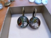 Boucles d'oreille dormeuses en bronze thème 4 mm 