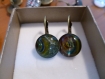 Boucles d'oreille dormeuses en bronze thème 14 mm 