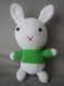 Amigurumi lapin doudou 100% fil coton decoration chambre enfant 