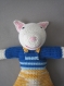Amigurumi chat pour fille ou garcondoudou tricote avec du fil 100% coton 