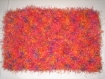 Col- tour de cou laine poilue fantaisie orange rouge rose et lilas 