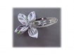 Barrette cheveux clip fleur lilas multicolore 