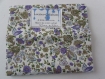 Tissu coton imprimé fleurs et carreaux 3 modèles 