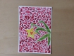 Carte postale dessin de tulipe aquarelle fait main 