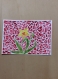 Carte postale dessin de tulipe aquarelle fait main 