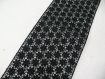 Ruban noir polyester pour vêtements/accessoires 