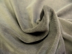 Coupon de tissu frou-frou jersey velours gris 