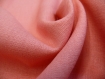 Coupon de tissu frou-frou lin rose saumon 