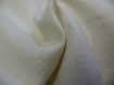 Coupon de tissu frou-frou lin blanc 