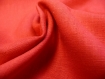 Coupon de tissu frou-frou lin rouge 