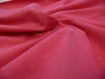 Coupon de tissu frou-frou rose, velours fin 