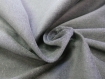 Coupon de tissu frou-frou gris foncé, velours fin 