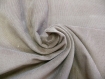 Coupon de tissu frou-frou gris, velours fin 