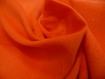 Coupon de tissu frou-frou orange, velours fin 