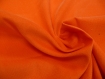 Coupon de tissu frou-frou orange, velours fin 
