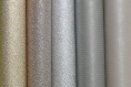 Tissu simili cuir gris strass brillant 
