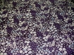 Tissu à fleurs de la gamme frou-frou, violet, 110cm 