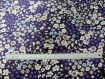 Tissu à fleurs de la gamme frou-frou, violet, 110cm 