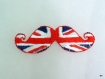 écusson thermocollant moustaches drapeau britannique 