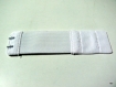 Allonge dos de soutien-gorge, 2 crochets fin blanc 