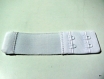 Allonge dos de soutien-gorge, 2 crochets fin blanc 