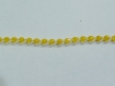 Galon de petites perles jaune 