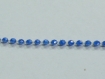 Galon de petites perles bleu 