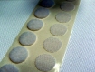Velcro ou scratch blanc en pastille, 16 mm autocollant