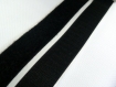 Velcro ou scratch noir, 25 mm autocollant