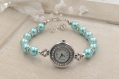 Montre bracelet en perles turquoise bracelet en perles turquoise montre pour femme bijou 