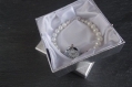 Montre bracelet en perles blanches bracelet en perles blanches montre pour femme bijou 