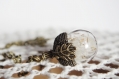 Pendentif gland de chêne en bronze collier graines de pissenlit style vintage bijoux de forêt 