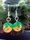 Boucles d'oreilles jolis citrons kawaii 