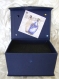 Boîte à bijoux "romance" cartonné solide recouverte papier plastifié et décos 