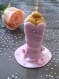 Buste de mariée rose bonbon fleurs et strass en fimo 