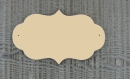 Plaque de porte rétro réf:p8 avec texte, couleur beige/ texte noir 