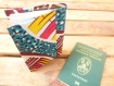 Protège passeport joli et original en wax 